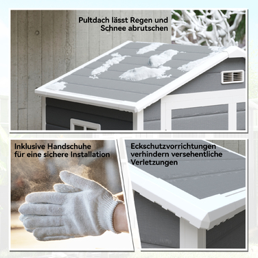 Металевий садовий сарай, з замком, двостулковими дверима, вікном, алюмінієвими рамами, розміром 1,80 x 1,30 x 2,10 м, сірого кольору