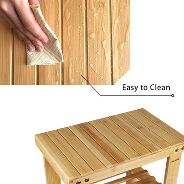 Вінтажний бамбуковий пуф-табурет - 27x23x25 см. Міцний, антиковзний, для дітей, як журнальний столик, підставка для квітів