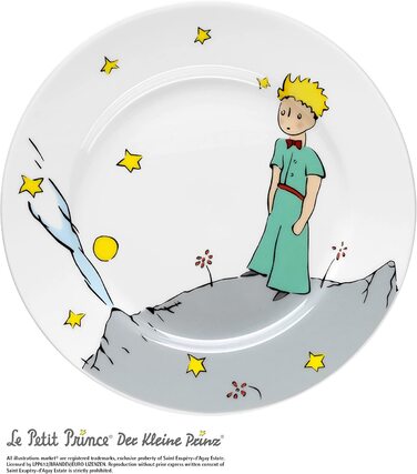 Набір дитячого посуду WMF Der Kleine Prinz, 6 предметів, з нержавіючої сталі Cromargan, для дітей від 6 років, придатний для миття в посудомийній машині