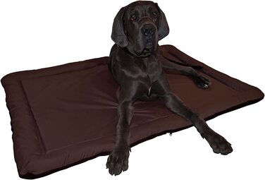 Оптова водонепроникний килимок для собак в і на відкритому повітрі килимок для собак в сірий / сірий-Розмір 76x56 см (Розмір 84x68 см, коричнева задня частина чорного кольору)