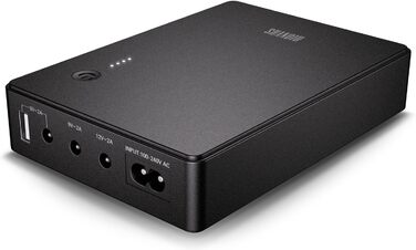 Mini UPS для роутера, модема, камери: безперебійне живлення 37Wh, USB 5V/9V/12V, AC-DC