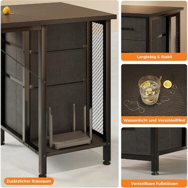 Комп'ютерний стіл Coleshome з 6 висувними ящиками, 160x52 см, білий, для дому та офісу