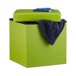 Relaxdays Складний табурет з штучної шкіри