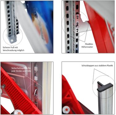 Стеляжка для ящиків та шин PROREGAL CHIEMSEE TIRE, німецька якість, 200x136x43,5 см, 3 ящики + 4 шини + 2 дошки