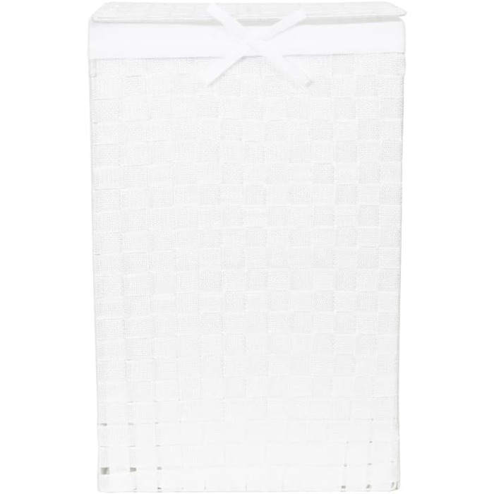 Кошик для білизни RAN6891 Stan з кришкою, ручками, плетіння з металевим каркасом, знімний вкладиш з льону, 30 x 30 x 50 см, Коричневий