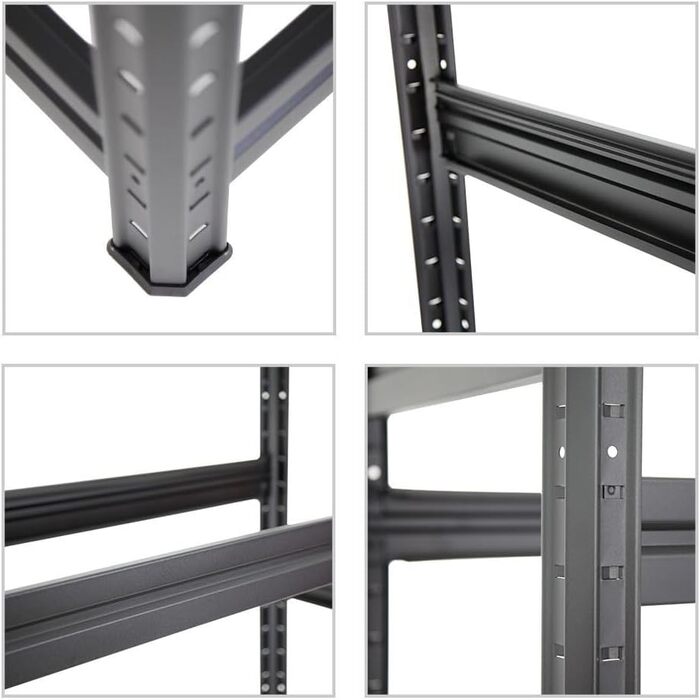 Стойка для шин PROREGAL Mega Deal (2 шт.) 180x120x50 см, чорна. Макс. навантаження 150 кг, до 24 шин