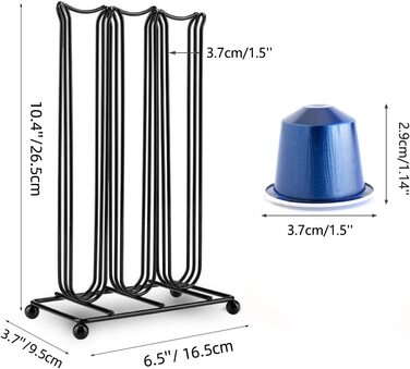 Тримач для кавових капсул MOLEDA на 42 шт., кавові капсули Nespresso, дозатор капсул, підставка для капсул, тримач для кавових капсул, кухонний, кавовий