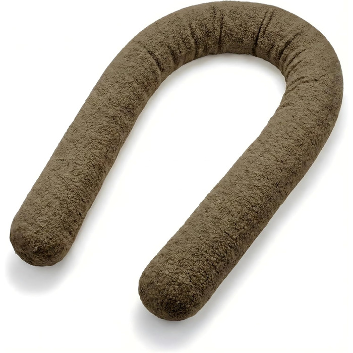 Подушка для сну Totsy Baby (подушка-змійка) для вагітних та дітей, бавовна, Oeko-Tex, коричнева, 200 см