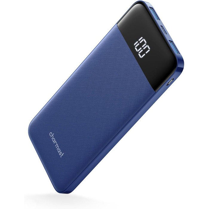 Дисплей, сумісний з iPhone, Samsung, Huawei (синій), 10400mAh USB C, LED-