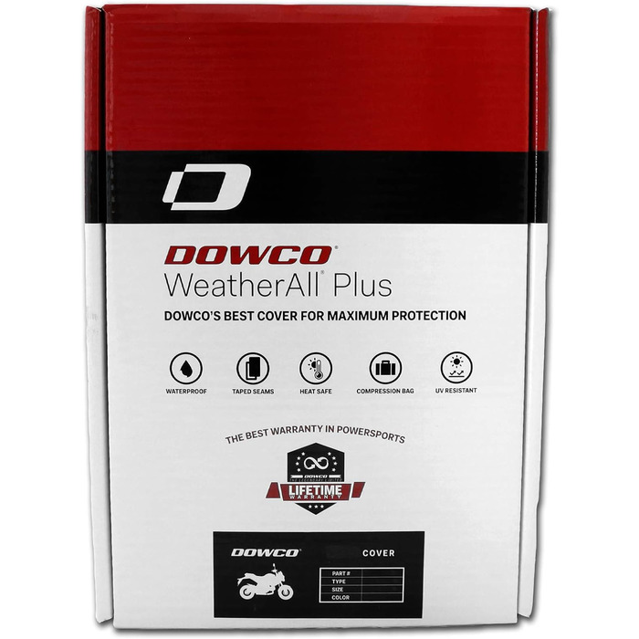 Водонепроникний чохол для мотоцикла Dowco Guardian 50005-07 WeatherAll Plus Indoor/Outdoor Waterproof, сірий, XX-Large XXL Grey