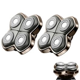 Запасні леза для електробрітви Skull Shaver Carver PRO (4 шт.) — преміум гіпоалергенні змінні голівки для гоління голови, чоловічі та жіночі