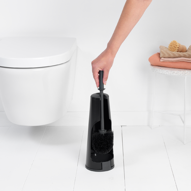 Йоржик туалетний з підставкою Brabantia ReNew–Toileting чорний (108587), Чорний