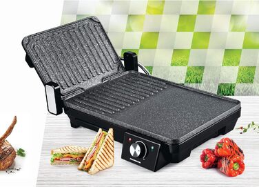 Електричний настільний гриль Heinner Marble TPGrill HEG-F20002P, 2000 Вт