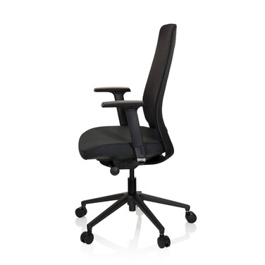 Офісне крісло / поворотне крісло CHIARO T1 BLACK сітка / тканина чорна hjh OFFICE