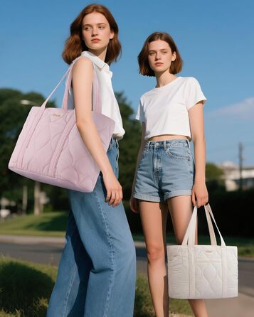 Сумка для ноутбука LOVEVOOK: жіноча сумка-шоппер середнього розміру (15.6 дюймів, бежева)