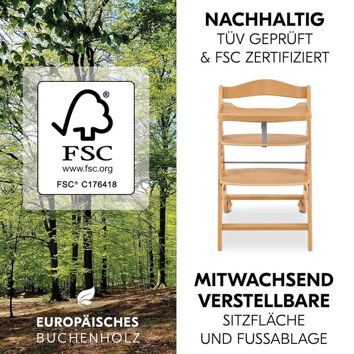 Дитячий стільчик Hauck Alpha Move Newborn Set - регульований, з підставкою для новонароджених та піднос