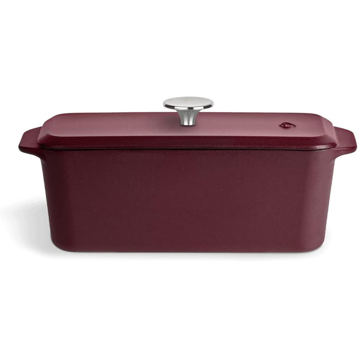 Форма для випічки Springlane з чавуну з кришкою 3L, емальована, для хліба, паштетів та запіканок, 33,5 x 13 см, м'ятний колір