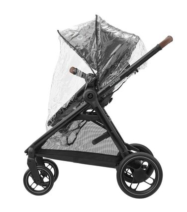 Дитяча коляска 3 в 1 Maxi-Cosi Zelia S Trio, сіра, 0-4 роки, до 22 кг, компактна, складна, з автокріслом CabrioFix i-Size, комплект з аксесуарами та пеленальною сумкою