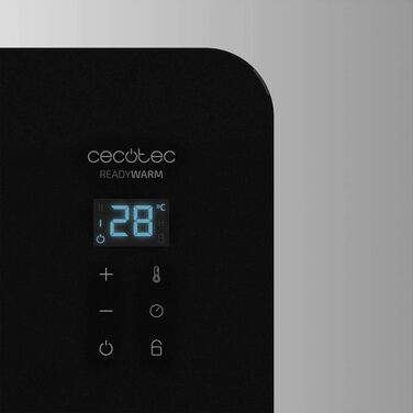 Конвектор електричний Cecotec Ready Warm 6770 Crystal Connection, 2000 Вт, WiFi, термостат, таймер, для ванної кімнати (IP24), чорний