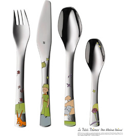 Набір дитячого посуду WMF Der Kleine Prinz, нержавіюча сталь, 4 шт, для дітей від 6 років, Cromargan, придатний для миття в посудомийній машині