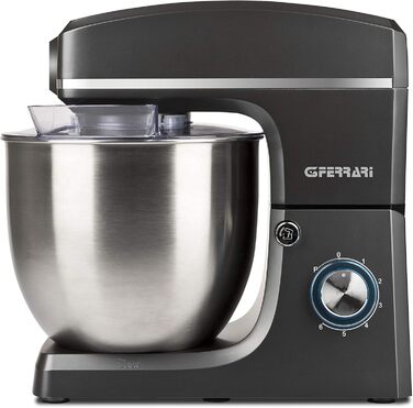 Кнемашина Pastaio 10 & Lode G3 Ferrari, 1500 Вт, 10 л, нержавіюча сталь, 6 швидкостей, контейнер з кришкою (10л, антрацитовий сірий)