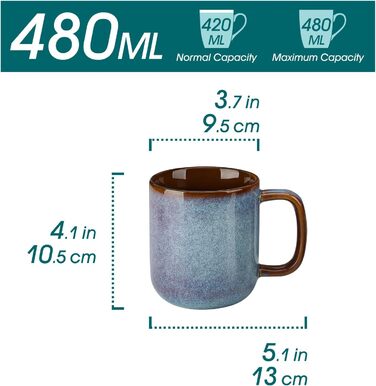 Набір посуду Vancasso Steingut 24 елементи, на 8 осіб: тарілки, салатники, миски. Серія ONION (блакитний), дизайн 