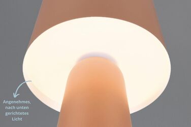 Торшер Hailey зі шнуровим вимикачем, IP20 для дому, без лампи, висота 40 см, діаметр 16 см (лампа настільна, кавова)