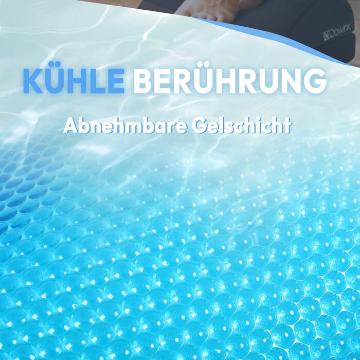 Підставка для ніг під стіл Dowinx, регульована по висоті, знімний чохол, зручна підставка для офісу, авто, дому (2 рівня, тверда, чорна)