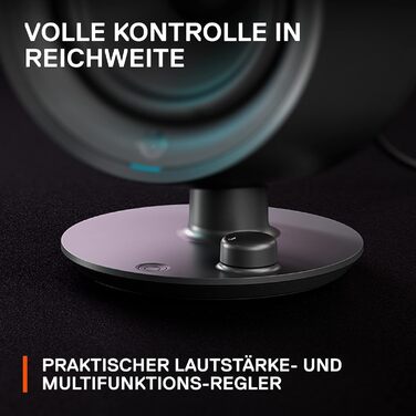 SteelSeries Arena 7 - 2.1-канальна акустична система для геймінгу, чорний, USB, Bluetooth, Aux, оптичний кабель