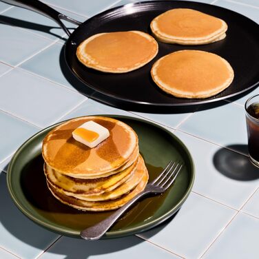 Сковорода-гриль HexClad Hybrid з нержавіючої сталі (33 см) з антипригарним покриттям, не містить PFOA, для всіх типів плит