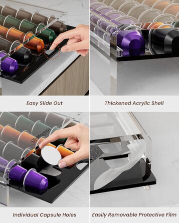Органайзер для капсул Nespresso LifeMoreasy CK-40: зручне зберігання 40 капсул