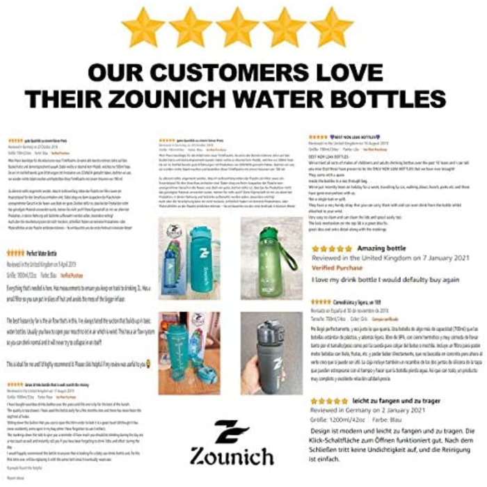 Дитяча герметична пляшка для води ZOUNICH 700 мл BPA Free