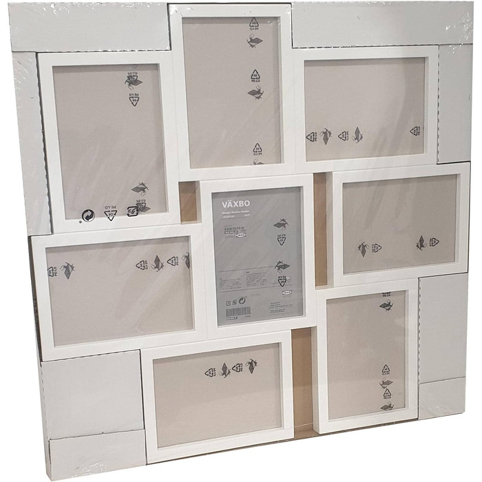 Рамка для колажу Ikea VAXBO, біла, 13x18 см (8 фото)
