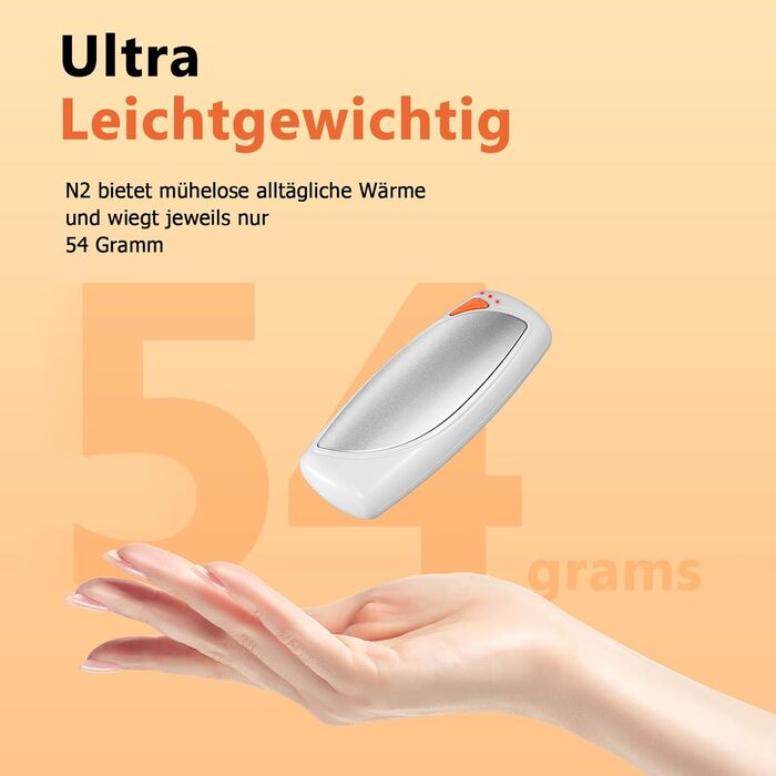 Електричні грілки для рук COTOP, 2 шт. з зарядним кейсом, 14000 mAh, 3 режими нагріву до 56°C, для катання на лижах, кемпінгу (кремовий)