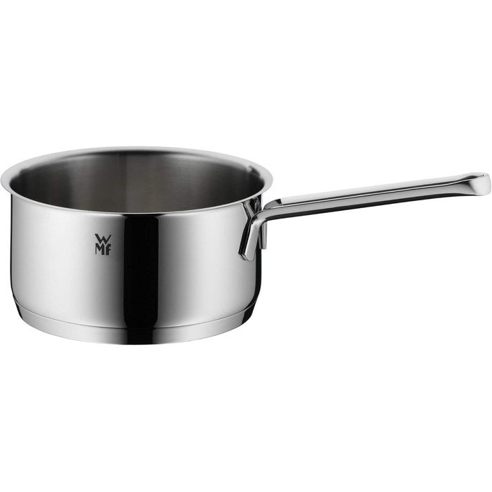 Набір каструль WMF Aparto 5-ти частинний з кришкою з термостійкого скла, Cromargan нержавіюча сталь, індукційне дно, підходить для всіх типів плит, без антипригарного покриття, безпечний для миття в посудомийній машині