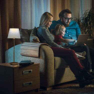 Relaxdays Гнучкий настільний світильник з тканинним абажуром