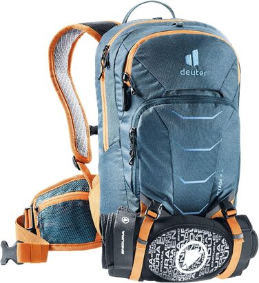 Дитячий рюкзак deuter Unisex Kids Attack 8 Jr із протектором (1 упаковка) 8 л Arctic-Mandarin