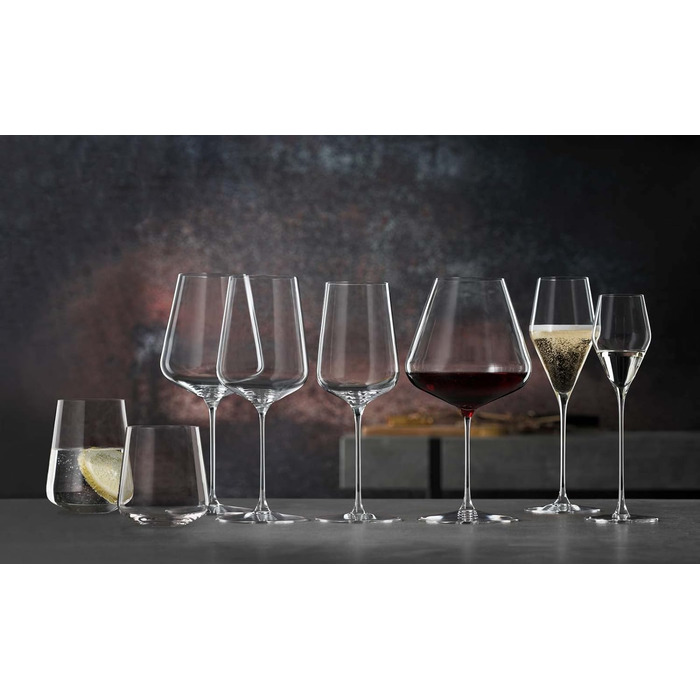 Набір келихів для вина з 6 предметів Універсальні келихи Crystal 550 мл Definition 1350101 (келихи для безалкогольних напоїв 490 мл)