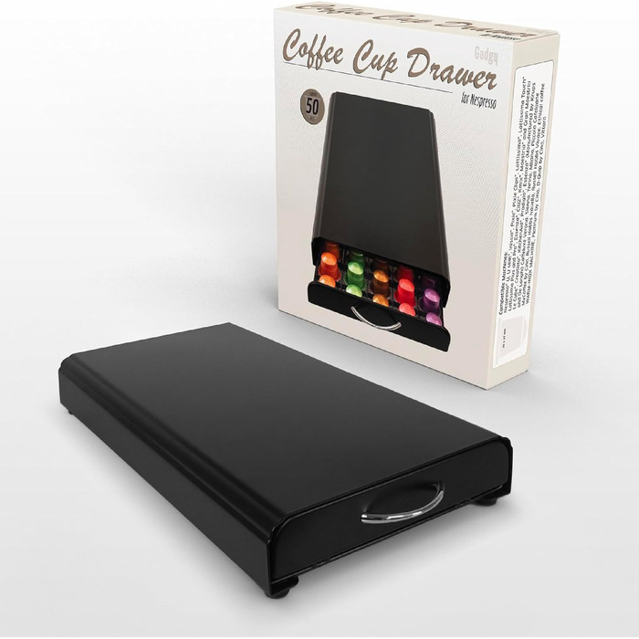 Тримач для капсул кави Gadgy | На зберігання 36 капсул | Ящик для капсул Nespresso | Тримач з нержавіючої сталі