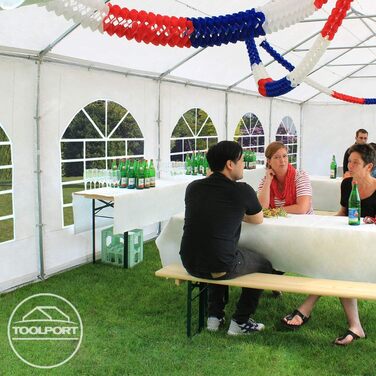 Намет Festzelt Partyzelt 6x10 м: вогнестійкий, преміум-якість, водонепроникний, з каркасом