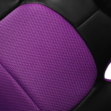 Ігровий крісло Panorama24 для геймерів та офісу, ергономічний, 9 кольорів, підйомний механізм, до 150 кг, сертифікат TÜV (Ліловий)