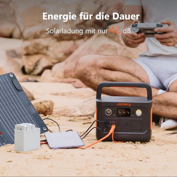 Jackery Explorer 240 v2: Сонячний генератор 256Wh LiFePO4 з 300W AC та 100W USB-C виходом для кемпінгу, подорожей та надзвичайних ситуацій (відновлений)