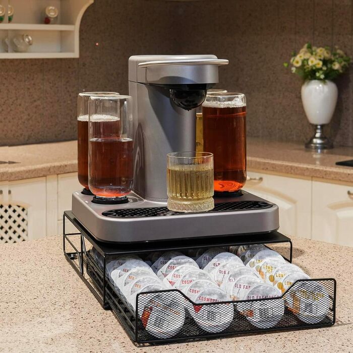 Тримач капсул для кавоварки Bartesian, 36 капсул, чорний, сучасний дизайн, ящик для зберігання