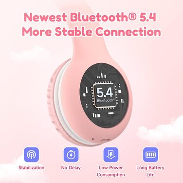 Дитячі навушники EarFun Bluetooth 2 шт. , 85/94 дБ, HiFi звук, HD мікрофон, акумулятор 40 год, складні, з розгалужувачем