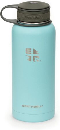 Вакуумна пляшка EARTHWELL 32 унції Trinkflasche 950 мл Aqua Blue