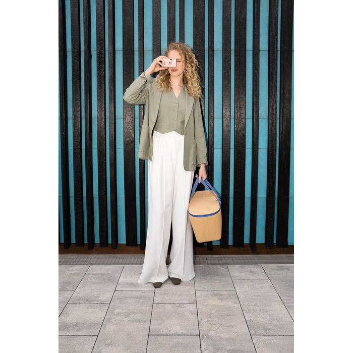 Сумка-холодильник Reisenthel Raffia Blue - зручна для пікніка, покупок та подорожей