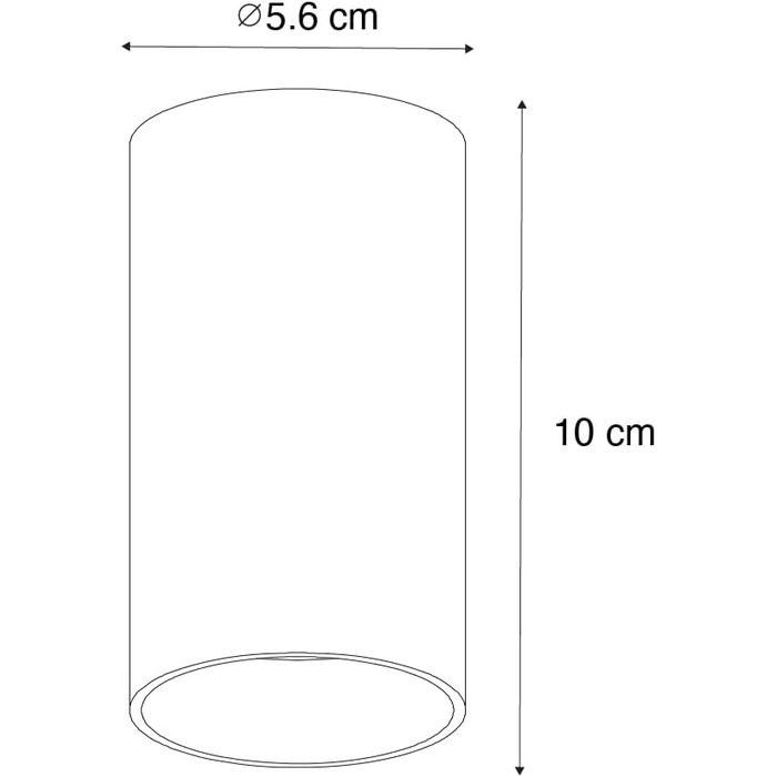 Світлодіодна лампа QAZQA Moderner Spot - світильник на стелю, настінний, для вітальні та спальні, бронзовий, GU10