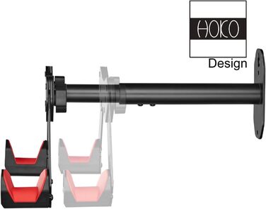 Настінне кріплення для велосипеда HOKO-VELO 35 із захистом задніх коліс у подарунок. Для звичайних велосипедів гібридні, MTB та BMX велосипеди. Поворот убік, можливість завантаження до 35 кг (4 шт. и, навантаження 25 кг)