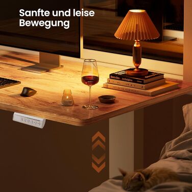 Електричний кутовий стіл ErGear з регулюванням висоти, 160 x 140 см, білий, з індивідуальним мотором та 4-ма пам'ятями