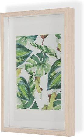 Набір з 5 рамок для фотографій Wackadoo, Дерев'яні рамки FSC Фотогалерея зі шпону справжнього дерева Фоторамка зі скляної панелі зі скляною панеллю Колаж (10 x 15, ) (15 x 20 см, вапнований клен)